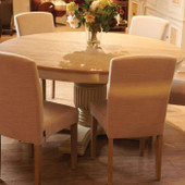 160cm Selene Round Dining Table – Hardwick/Rustic Brown