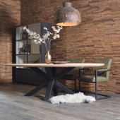 Soho Solid Oak Oval Dining Table 220cm x 110cm