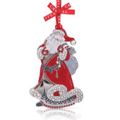 Pearl Santa Christmas Decoration