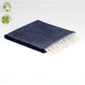 Scarf Navy Herringbone