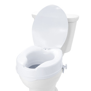 Raised Toilet Seat, 4" Height Raised, 300 lbs Weight Capacity, Universal Toilet Seat Riser, Screw R E415-LBSDSJGMTZDW0KLIAV0