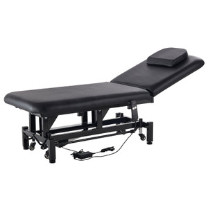 Professional Electric Lift Massage Table, 0-45?° Adjustable Backrest Medical Table Beauty Bed, Heig E415-DDSAMC2GDJ607ZIIFV1
