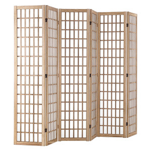  Room Divider, 6 Panel Japanese Room Divider, Wood Folding Privacy Screen Indoor, Japanese Partitio E415-RSPF6MBCSPM0FUO7OV0