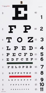 Snellen Eye Chart- 22 L x 11 W B731-4170