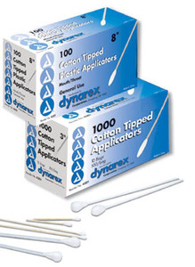 Mouth/Throat 8  Cotton-Tipped Applicators Bx/100 Non-Sterile B731-3078