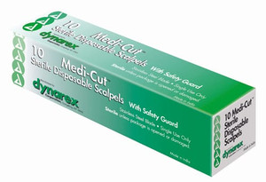 Scalpel #12 Disposable Generic Bx/10  w/Safety Guard B731-19128C