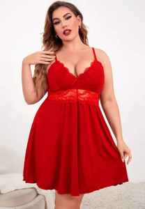 Plus Size Red Romance Sleep Chemise H721-YSF910