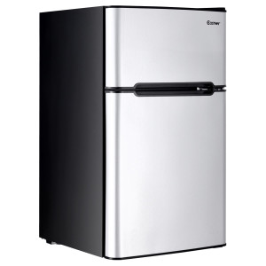 3.2 cu ft. Compact Stainless Steel Refrigerator-Gray - Color: Gray D681-EP22672GR