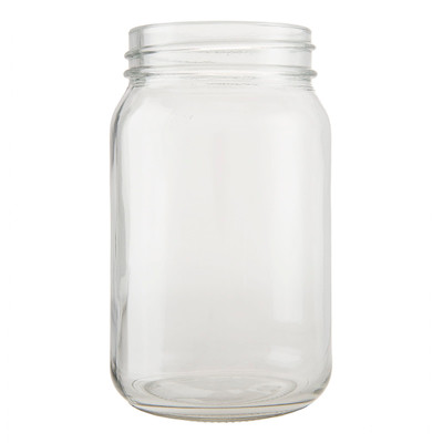 Gray Mercury Glass Mason Jar 5.5 Inches N274-FC01999351
