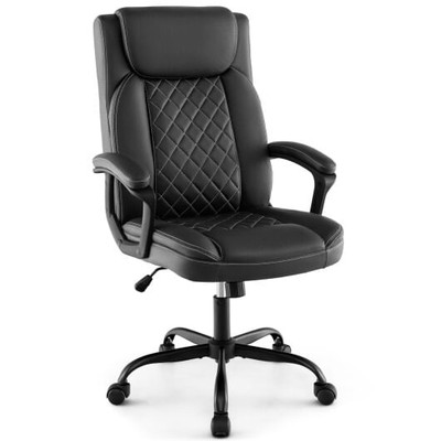 High Back Ergonomic Executive Chair with Thick Headrest Cushion-Black B593-CB10466