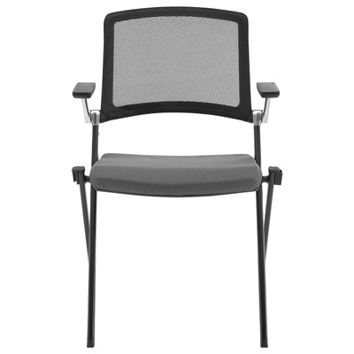 Set of Two Black Gray and Black Mesh Conference Office Chair N270-400777