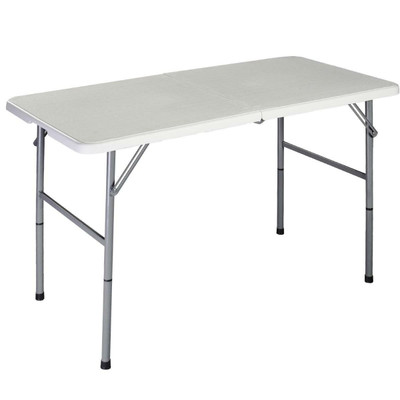 White HDPE Plastic Heavy Duty Indoor Outdoor Folding Table with Steel Frame Q280-WOFCMBE159821
