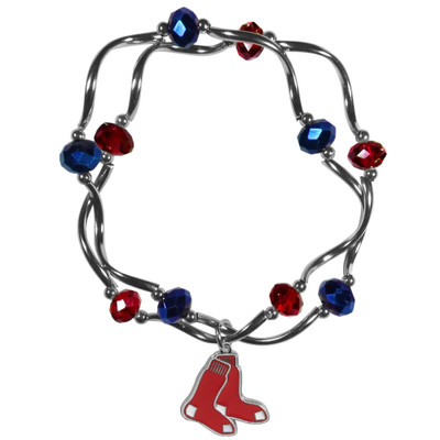 Boston Red Sox Bracelet Colored Bead CO Z157-5460368511