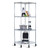 Heavy Duty 4-Tier Corner Storage Rack Shelving Unit with Casters Q280-TCSRCHE1559581