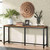 70-inch Long Narrow Hallway Sofa Table with Wood Top and Black Metal Frame Q280-NCTEL1195817