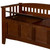 Split Seat Storage Accent Bench in Walnut Wood Finish Q280-LHDSB152981