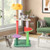 45 Inch Multi-Level Cat Tree with Plush Padded Top Perch and Fruit-Shaped Platforms B593-PV10277