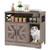 Cat Litter Box Enclosure Hidden Cat Washroom Furniture with Storage-Grey B593-PV10330