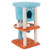 Cute Monster-Themed Cat Tower with Private Condo and Soft Long Plush-Blue B593-PV10188