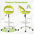 Drafting Stool Rolling Tall Desk Chair with Wheels-Green - Color: Green D681-JV12787GN