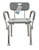 Bathroom Perfect Shower Chair with Back & Padded Arms Cs/2 B731-BJ110400