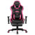 Massage Gaming Chair with Footrest-Pink - Color: Pink D681-HW66330PI