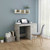 Desk Concrete Grey Engineered Wood Desk Rectangular Modern A949-801800