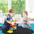 10 Feet x 4 Feet x 2 Inch Folding Exercise Mat with Hook and Loop Fasteners-Navy - Color: Navy D681-FH10100NY