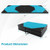 10 Feet x 4 Feet x 2 Inch Folding Exercise Mat with Hook and Loop Fasteners-Navy - Color: Navy D681-FH10100NY