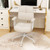 Leathaire Upholstered Task Home Office Chair with Cushioned Back-Beige - Color: Beige D681-CB10833BE