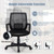 Mid-Back Mesh Height Adjustable Executive Chair with Lumbar Support - Color: Black D681-HW66853