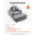  Chaise Lounge Chair, 44 in Boneless Modular Chaise Lounge Indoor, Oversized Corduroy Reading Chair E415-GDSTYXDFFTSB9SE6P001V0