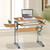 Compact Contemporary Computer Desk in Light Cherry Finish Q280-TMJCD6099