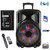beFree Sound 12 Inch Bluetooth Rechargeable Party Speaker With Illuminatiing Lights D970-BFS-4435-RB