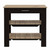 Light Oak and Black Kitchen Island with Drawer and Two Open Shelves N270-474094