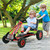 4 Wheels Kids Ride On Pedal Powered Bike Go Kart Racer Car Outdoor Play Toy-Red - Color: Red D681-TY283250RE