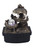 10" Black Polyresin Wolf Tabletop Fountain Sculpture N270-468304