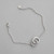 Party Double Loops Curb Chain 925 Sterling Silver Bracelet R866-HFH_572509984175