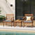 3 Pieces Patio Wood Furniture Set with soft Cushions for Porch-White B593-HW72094