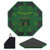 8-Player Foldable Poker Table Top with Carrying Bag-Blue B593-UY10155