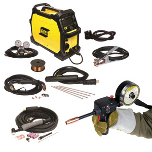 ESAB Rebel EMP 215ic MIG/Stick/TIG Welder with Spoolgun (0558102240) ESAB Rebel EMP 215ic MIG/Stick/TIG Welder with Spoolgun (0558102240)