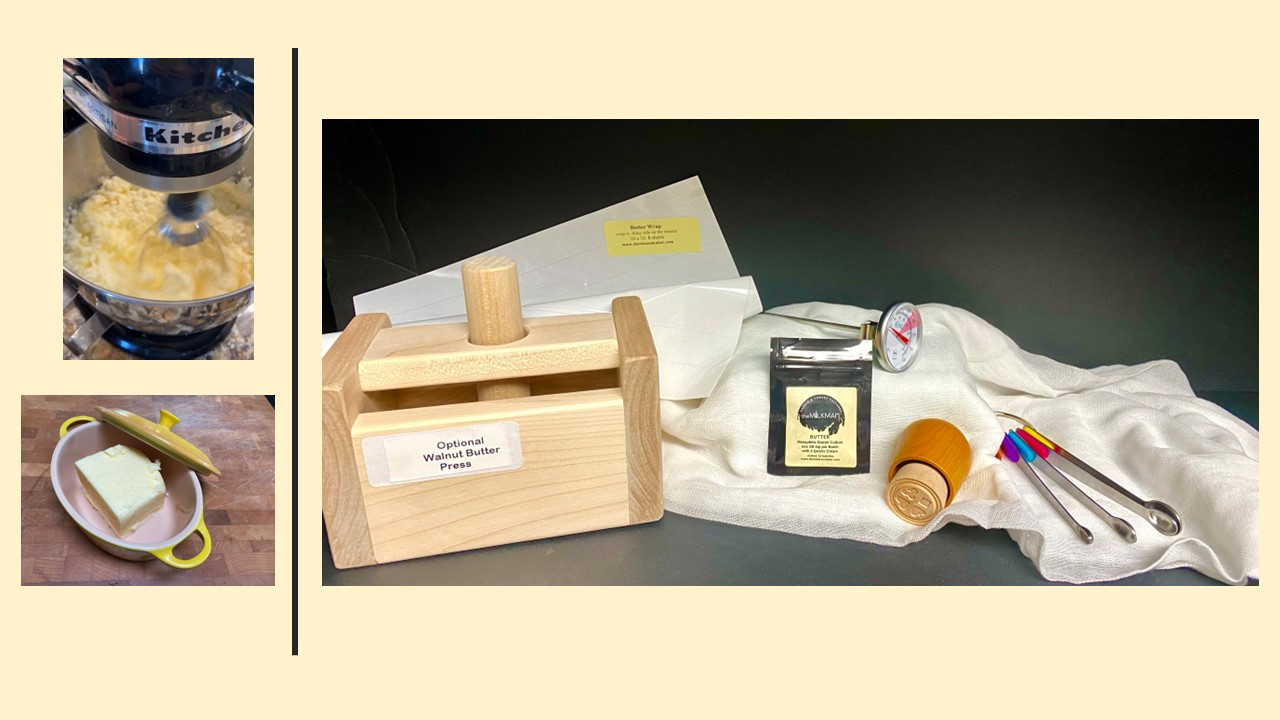 Deluxe Cultured Butter/Buttermilk Making Kit