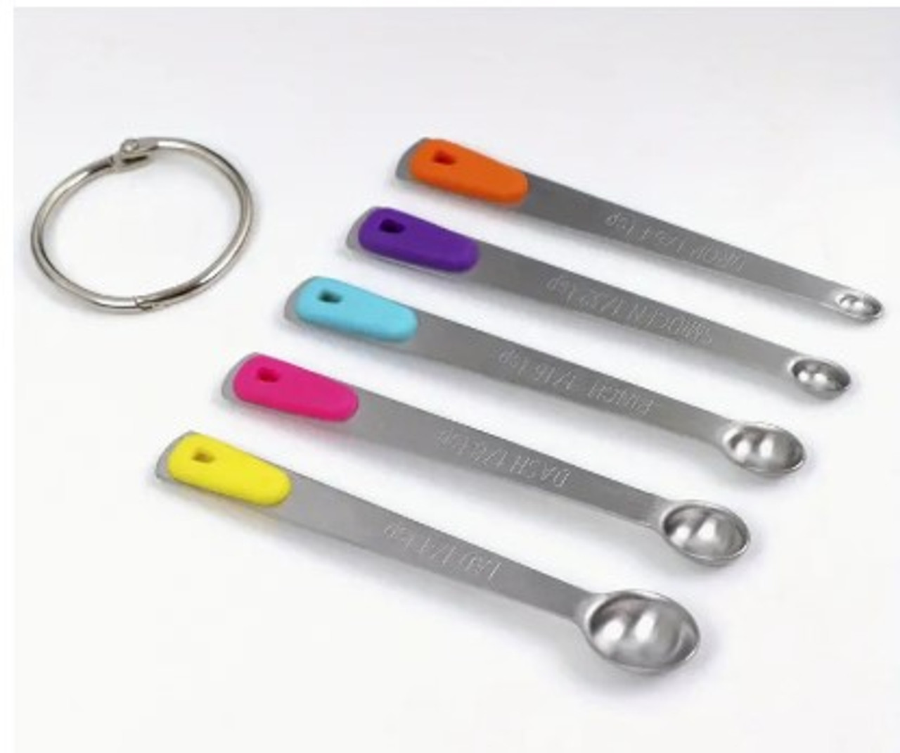Mini Measuring Spoons 5-Piece Set - Tad, Dash, Pinch, Smidgen, Drop