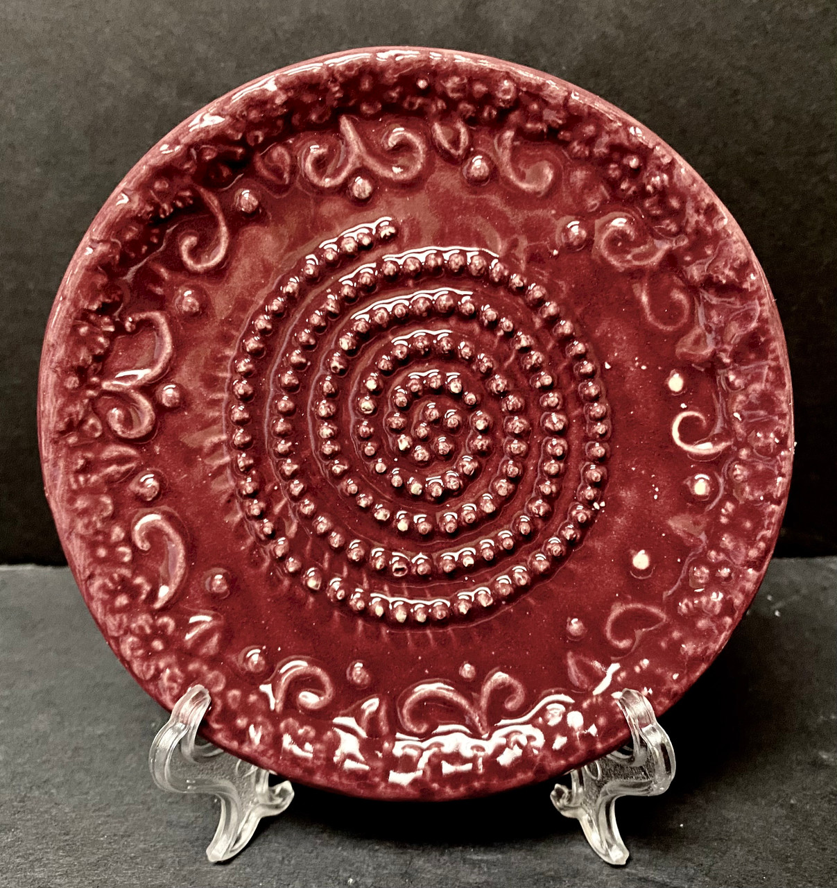 COOKS INNOVATIONS Ceramic Grater Plate 3 Piece Set - Grater, Peeler, &  Brush - Beautiful Garlic Design - Red & Yellow 