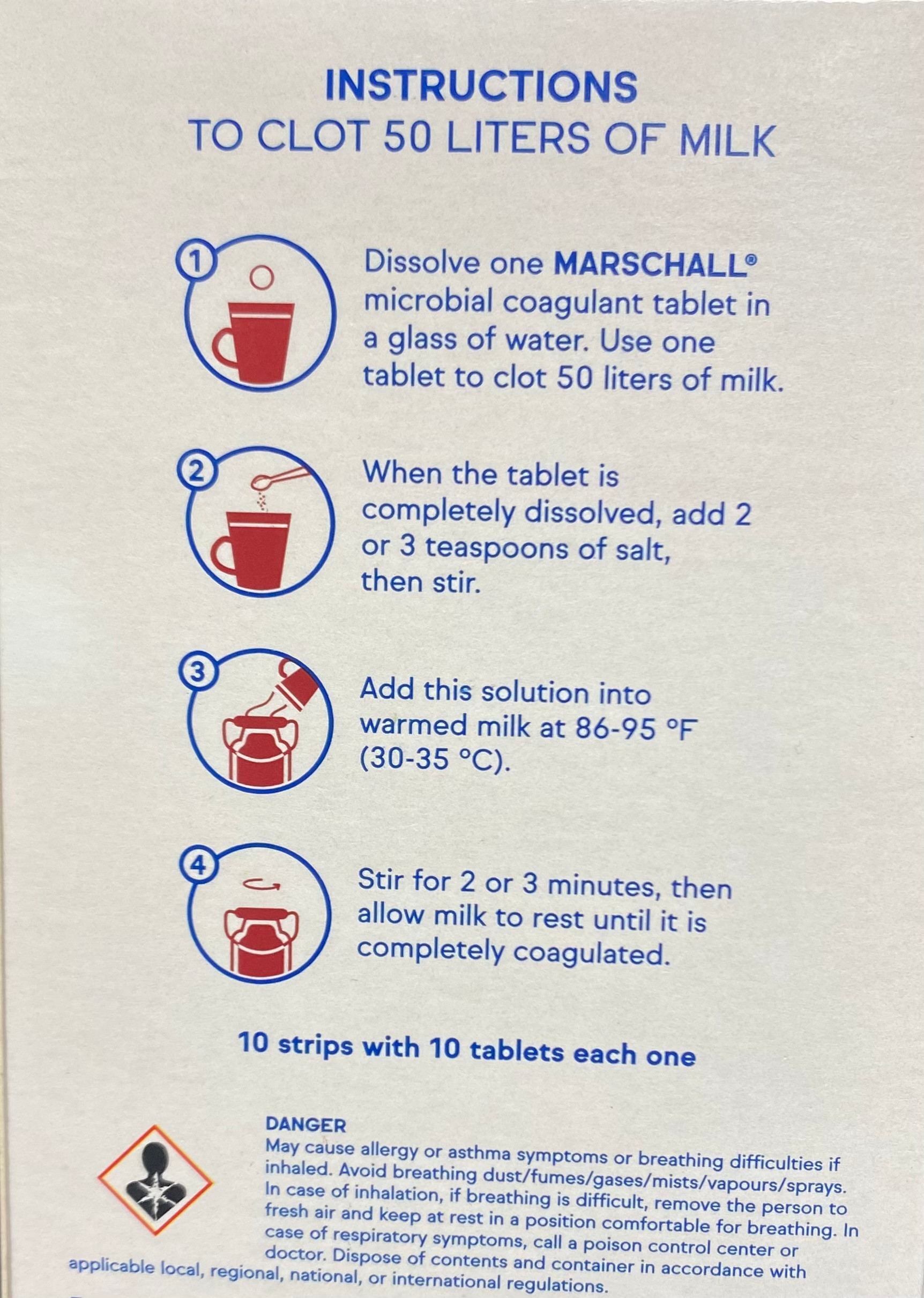 Marschall Microbial Coagulant Rennet Tablets - Vegetarian Cheese ...
