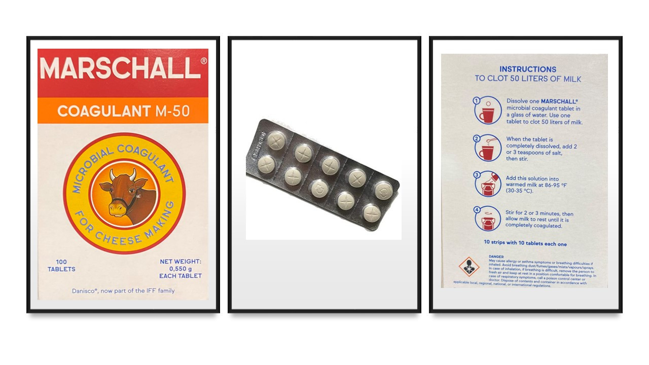 Marschall Microbial Coagulant Rennet Tablets - Vegetarian Cheese ...