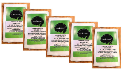 5 PACKS OF 3 YARDS EACH !   #90 Cheese Cloth