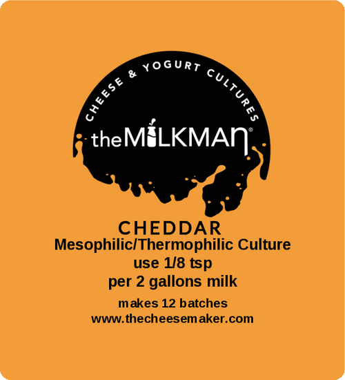 theMilkman® Cheddar Starter Culture;  Standard Pack 