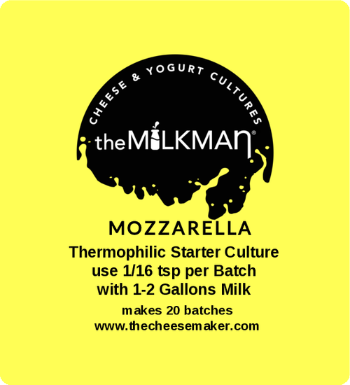 theMilkman®  Mozzarella thermophilic starter  STANDARD  20 batch packet
