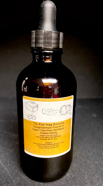 TGPro-Veg Enzyme    Transglutaminase enzyme for plant base cheese making   90 ml ( 3 oz )